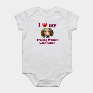 I Love My Treeing Walker Coonhound Baby Bodysuit